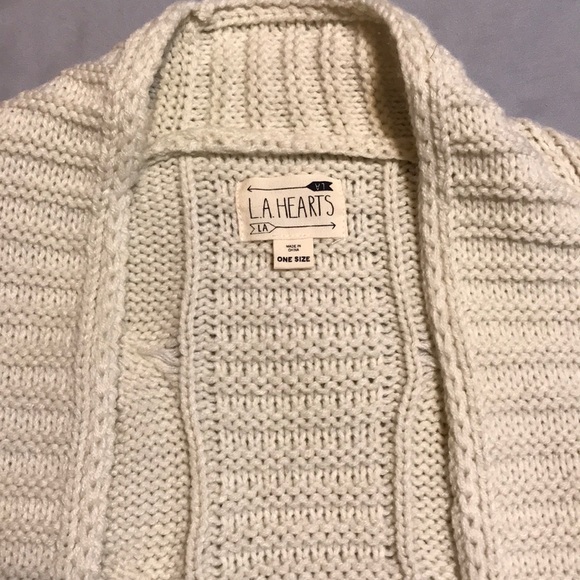 Cream Sweater Cardigan - Picture 3 of 3